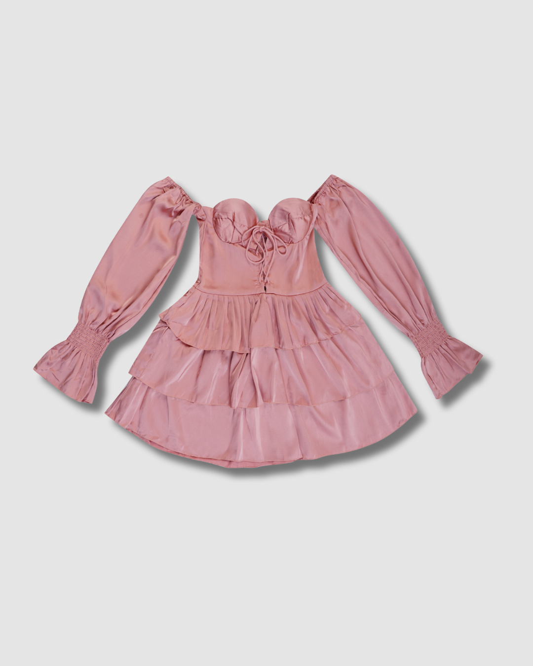 Dusky Rose Twirl Dress