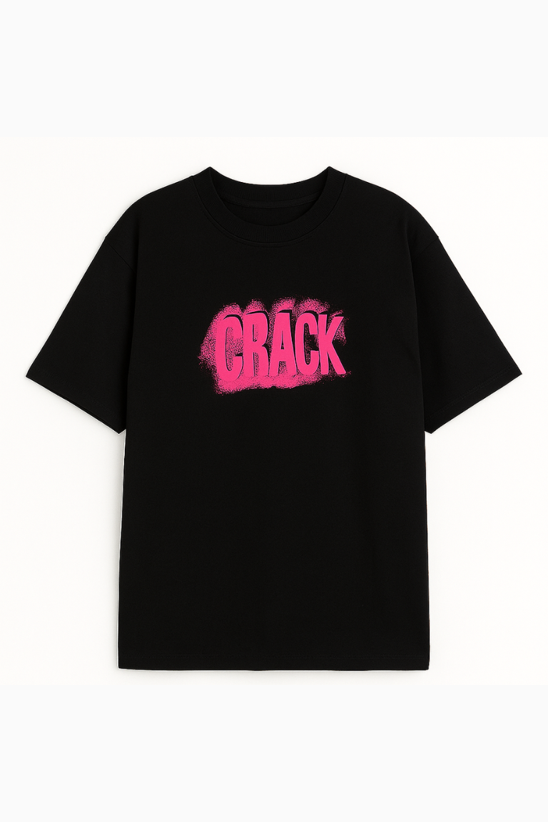 Crack Impact Black Tee