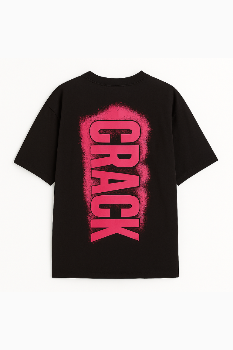 Crack Impact Black Tee