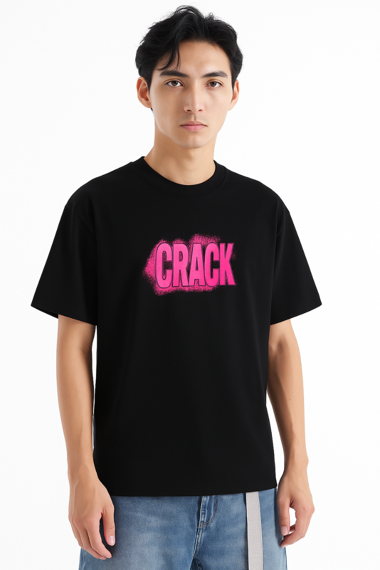 Crack Impact Black Tee