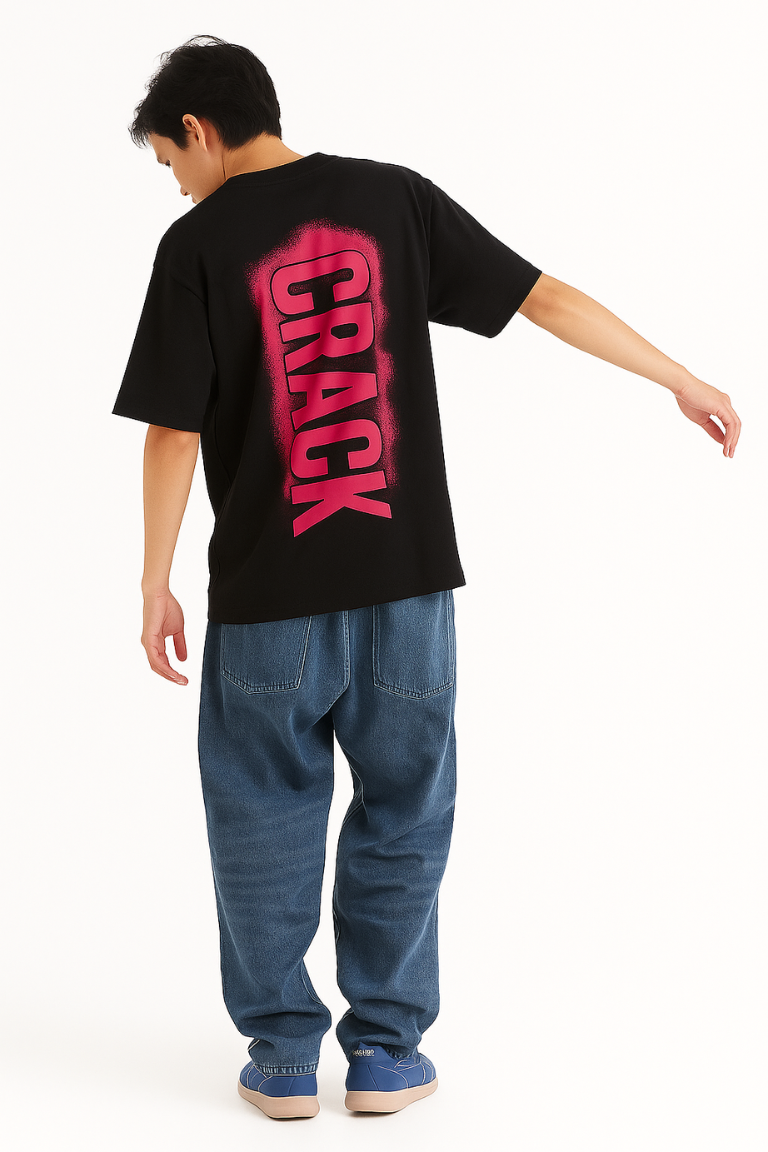 Crack Impact Black Tee
