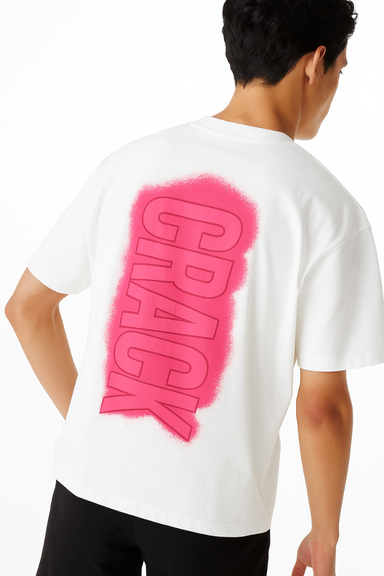 Crack Impact White Tee