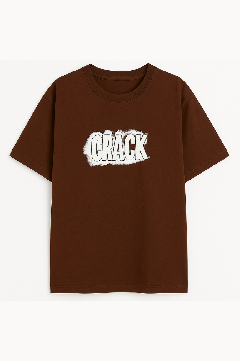 Crack Impact Brown Tee