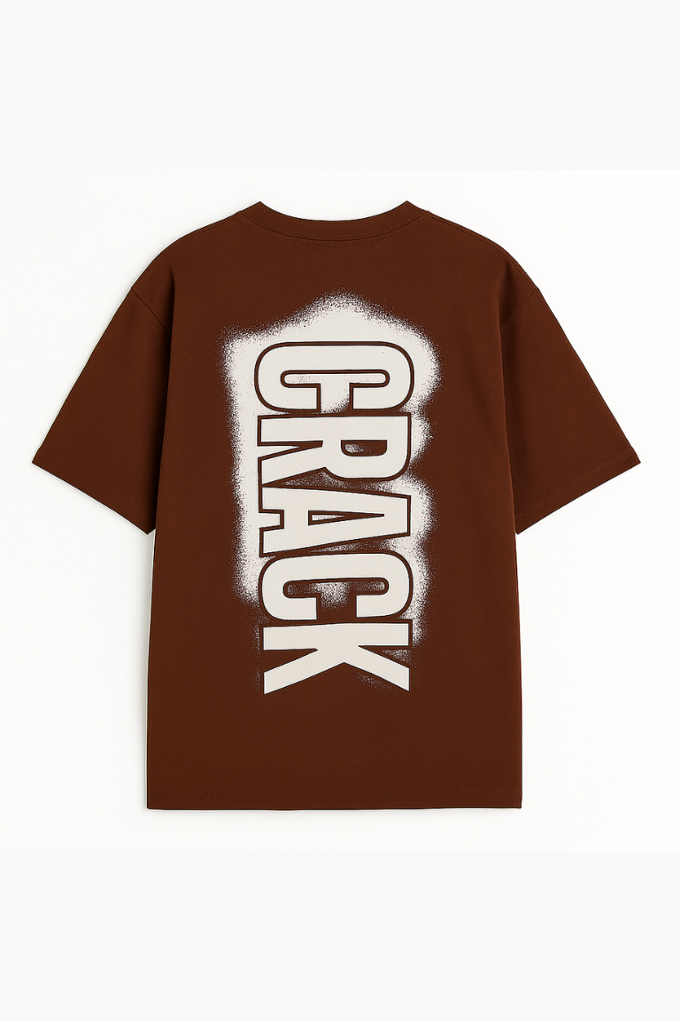 Crack Impact Brown Tee