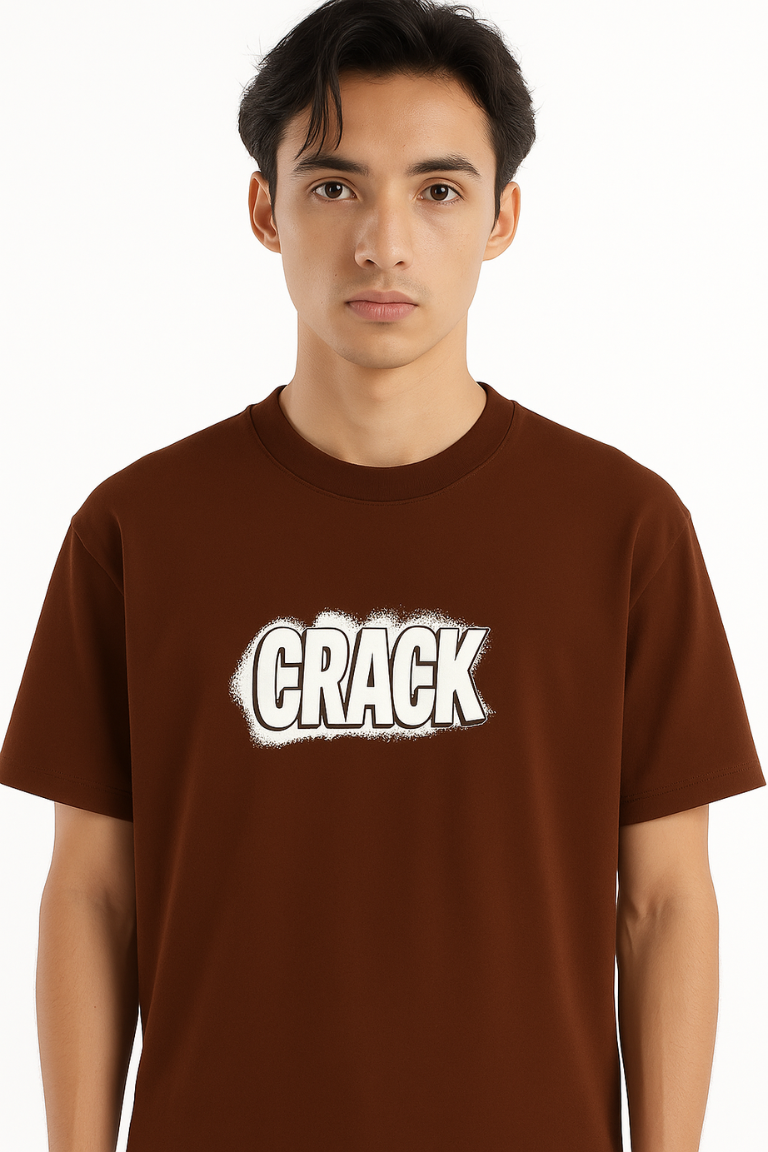 Crack Impact Brown Tee