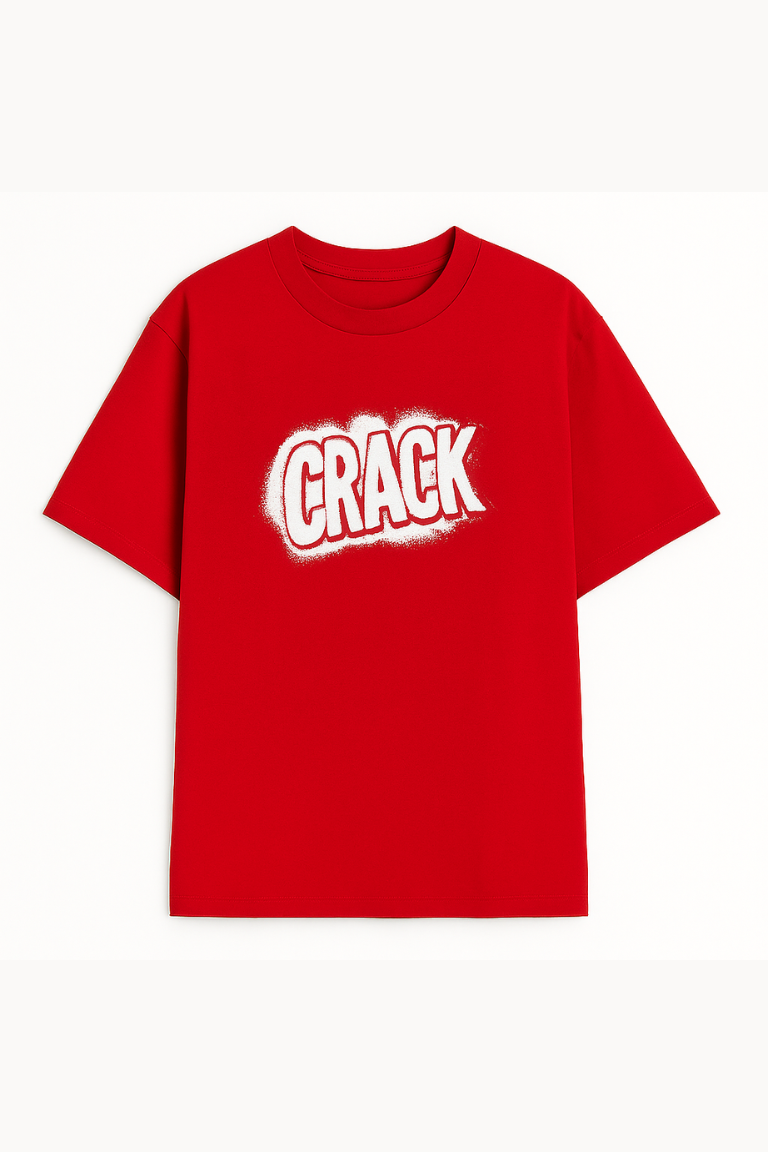Crack Impact Red Tee