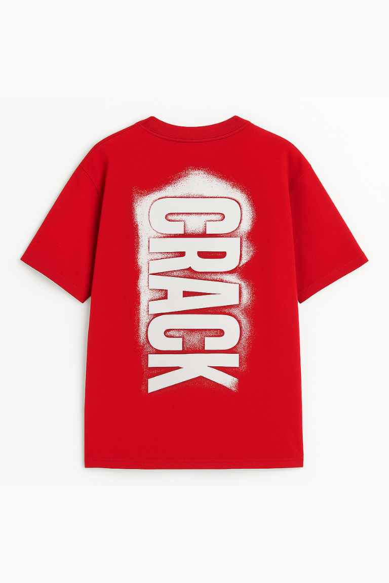 Crack Impact Red Tee