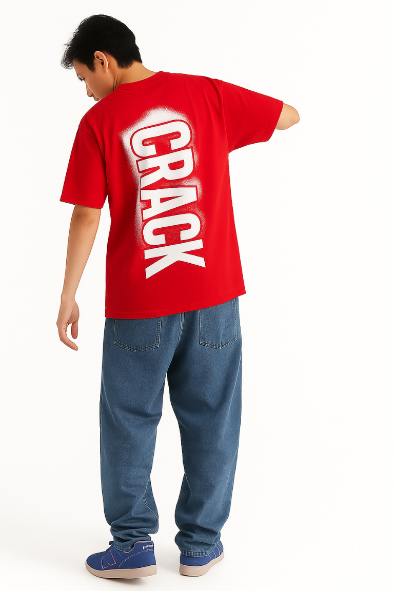 Crack Impact Red Tee