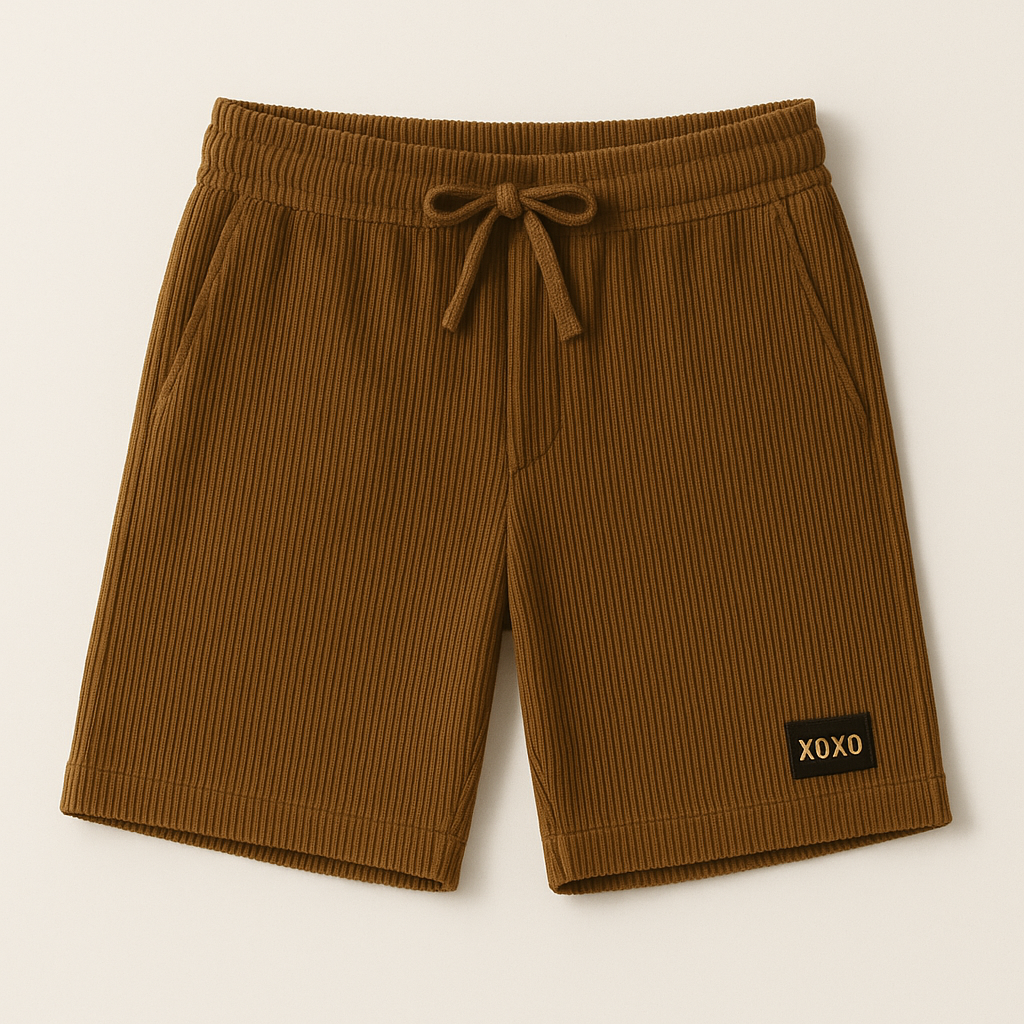 XOXO Camel Brown Corduroy Shorts