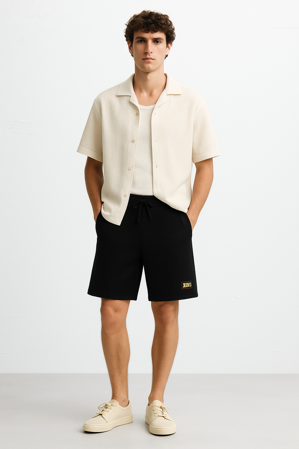 XOXO Black Corduroy Shorts