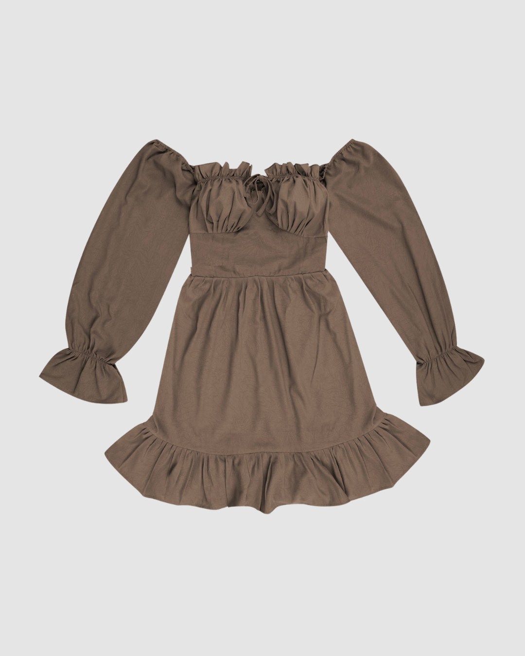 Quartz Off Shoulder Ruffle Dress