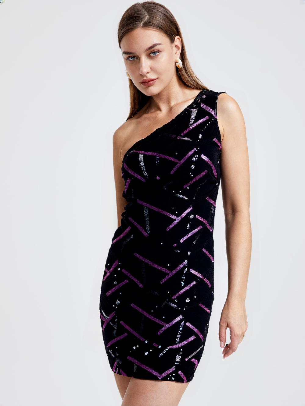 Cocktail Black & Pink Dress